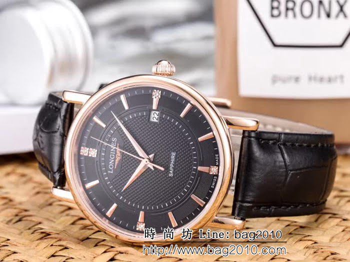 LONGINES浪琴 經典大三針 全自動機械 精品男士腕表 WSS0332